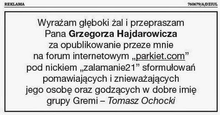 Poetyckie przeprosiny