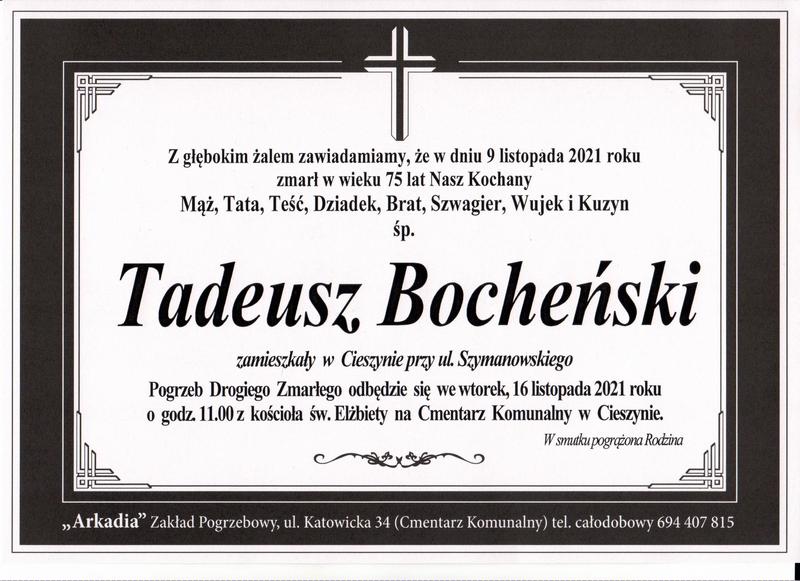 Odkrywając piękno wierszy Tadeusza Bocheńskiego