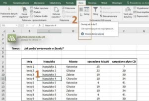 Jak skutecznie wykorzystać sortowanie wierszy w Excelu dla lepszej organizacji danych